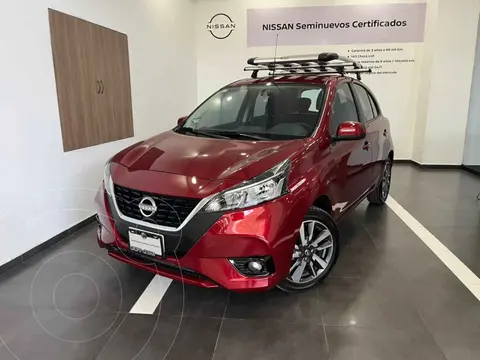 Nissan March Exclusive Aut usado (2024) color Rojo financiado en mensualidades(enganche $63,800 mensualidades desde $6,294)