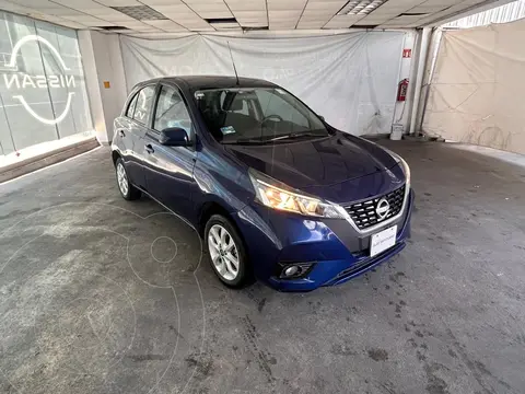 Nissan March Advance usado (2022) color Azul Oscuro financiado en mensualidades(enganche $91,876 mensualidades desde $4,009)