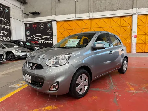 Nissan March Active usado (2016) color Gris Oxford financiado en mensualidades(enganche $39,000 mensualidades desde $3,500)