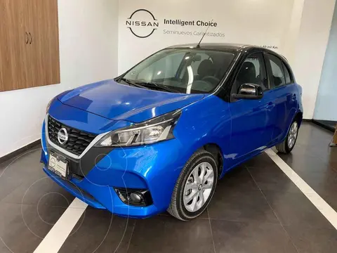 Nissan March Advance usado (2021) color Azul financiado en mensualidades(enganche $57,200 mensualidades desde $5,643)