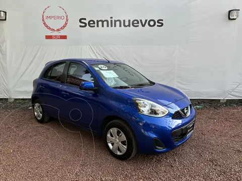 Nissan March Sense usado (2020) color Azul Electrico precio $240,000