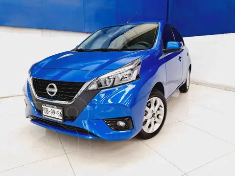 Nissan March Advance Aut usado (2022) color Azul financiado en mensualidades(enganche $68,942 mensualidades desde $5,678)