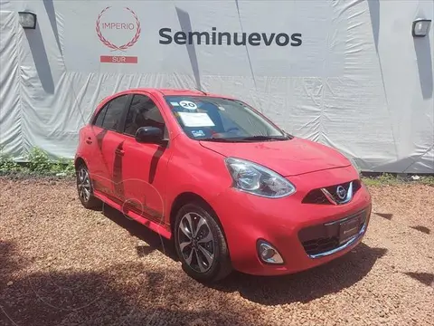 Nissan March SR NAVI usado (2020) color Rojo financiado en mensualidades(enganche $68,750 mensualidades desde $5,027)