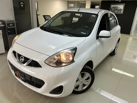 Nissan March Sense Aut usado (2018) color Blanco financiado en mensualidades(enganche $46,325 mensualidades desde $3,542)