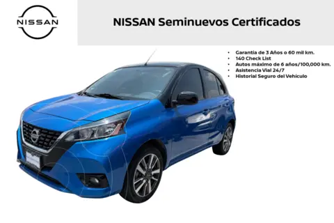 Nissan March Exclusive Bi-tono usado (2024) color Azul precio $285,000