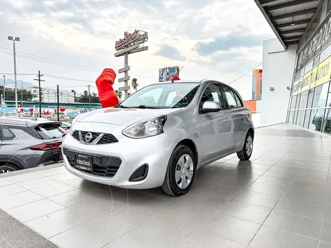 Nissan March Sense usado (2020) color plateado financiado en mensualidades(enganche $39,380 mensualidades desde $4,030)