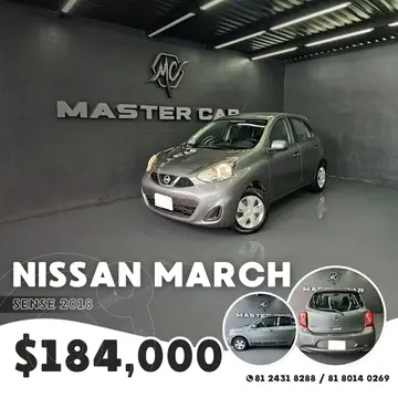 Nissan March Sense Aut usado (2018) color Gris Oscuro precio $184,000