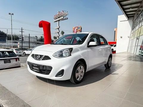 Nissan March Sense usado (2019) color Blanco financiado en mensualidades(enganche $50,380 mensualidades desde $5,155)