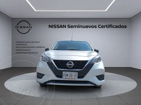 Nissan March Sense usado (2022) color plateado financiado en mensualidades(enganche $79,036 mensualidades desde $3,772)