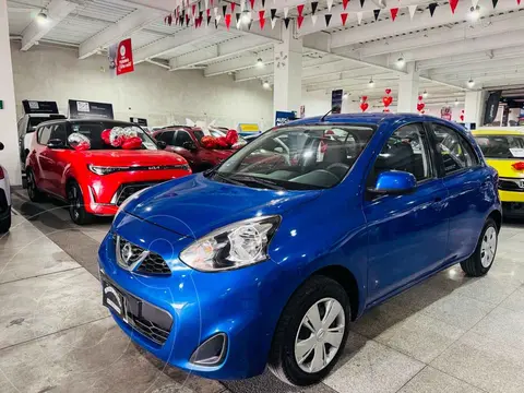Nissan March Sense  Aut usado (2017) color Azul financiado en mensualidades(enganche $43,600 mensualidades desde $3,335)
