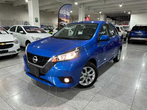 Nissan March Advance usado (2023) color Azul financiado en mensualidades(enganche $73,302 mensualidades desde $5,608)