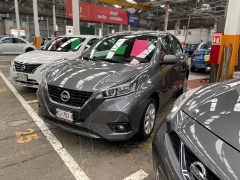 Nissan March Advance usado (2023) color Gris Oxford financiado en mensualidades(enganche $62,500 mensualidades desde $6,000)