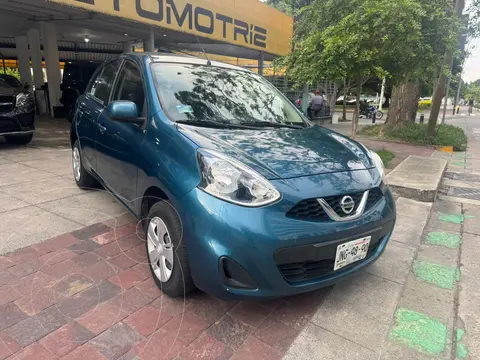 Nissan March Sense Aut usado (2017) color Azul Electrico precio $169,000