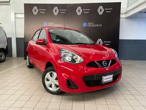 Nissan March Sense usado (2018) color Rojo financiado en mensualidades(enganche $47,000)