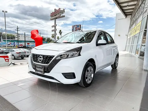 Nissan March Sense usado (2021) color Blanco financiado en mensualidades(enganche $38,500 mensualidades desde $3,940)