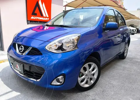 Nissan March Advance Aut usado (2018) color Azul Electrico precio $195,000