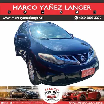 Nissan Murano 3.5 LE Aut usado (2013) color Negro precio $7.990.000