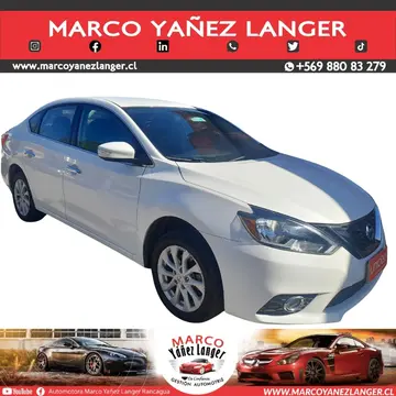 Nissan Sentra 1.8L Advance Aut usado (2018) color Blanco precio $8.790.000