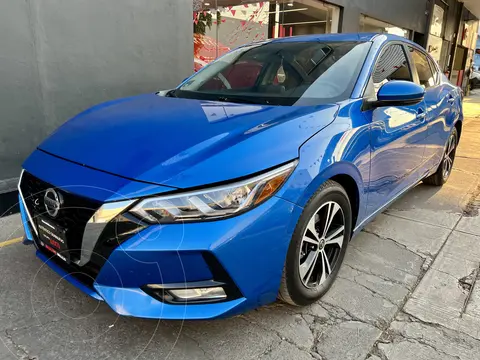Nissan Sentra Advance usado (2020) color Azul financiado en mensualidades(enganche $63,800)