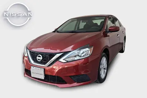 Nissan Sentra Sense Aut usado (2017) color Rojo precio $192,000