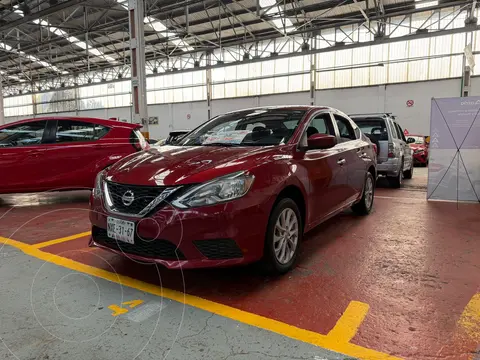 Nissan Sentra Advance Aut usado (2017) color Rojo Burdeos financiado en mensualidades(enganche $45,900 mensualidades desde $4,200)
