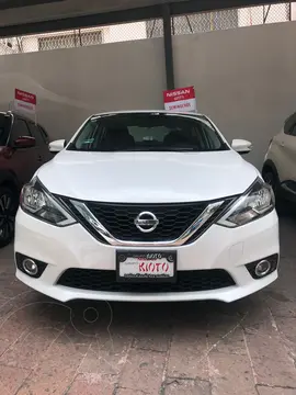 Nissan Sentra Advance usado (2017) color Blanco financiado en mensualidades(enganche $45,800)