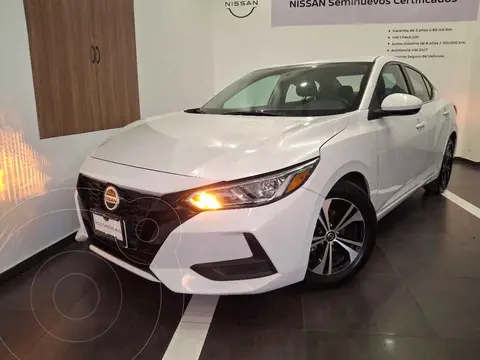 Nissan Sentra Sense Aut usado (2023) color Blanco financiado en mensualidades(enganche $72,160 mensualidades desde $7,119)