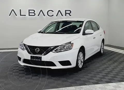 Nissan Sentra Sense Aut usado (2017) color Blanco financiado en mensualidades(enganche $51,980)