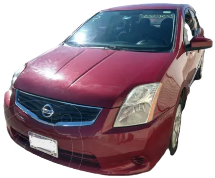 Nissan Sentra Custom usado (2012) color Rojo Burdeos precio $125,000