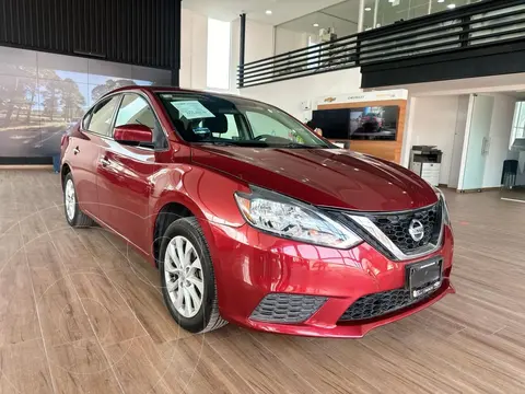 Nissan Sentra Sense Aut usado (2017) color Rojo precio $215,000