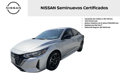 Nissan Sentra SR CVT usado (2025) color Plata precio $440,000