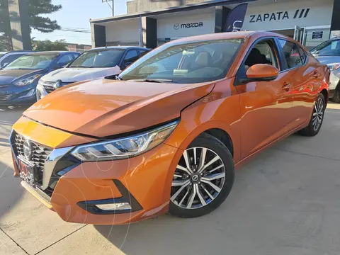 Nissan Sentra Advance usado (2021) color Naranja financiado en mensualidades(enganche $85,000 mensualidades desde $4,930)