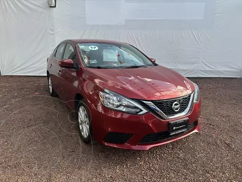 Nissan Sentra Sense Aut usado (2017) color Rojo Cobrizo financiado en mensualidades(enganche $59,750 mensualidades desde $4,369)