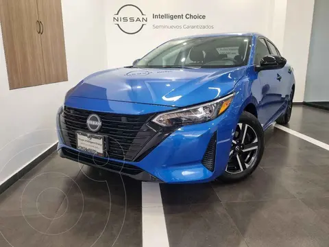 Nissan Sentra Sense usado (2024) color Azul financiado en mensualidades(enganche $77,000 mensualidades desde $7,596)