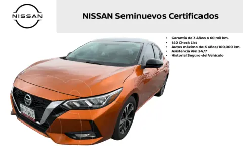 Nissan Sentra Advance usado (2021) color Naranja precio $285,000