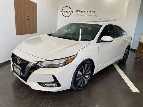 Nissan Sentra Exclusive Aut usado (2021) color Blanco financiado en mensualidades(enganche $84,920 mensualidades desde $8,377)