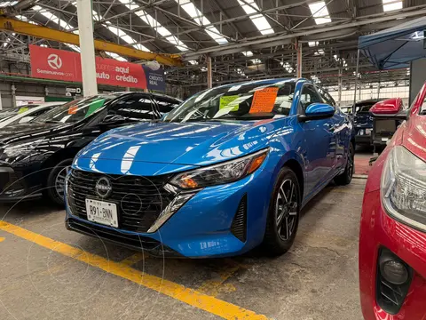 Nissan Sentra Sense Aut usado (2024) color Azul Zafiro financiado en mensualidades(enganche $83,700 mensualidades desde $7,600)