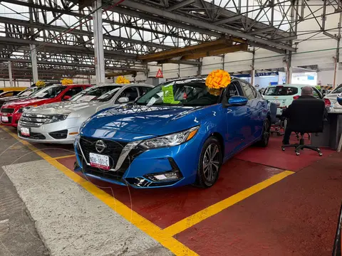 Nissan Sentra Advance usado (2023) color Azul Zafiro financiado en mensualidades(enganche $75,000 mensualidades desde $6,600)
