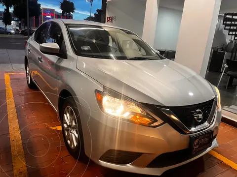 Nissan Sentra Sense Aut usado (2019) color Gris financiado en mensualidades(enganche $83,182 mensualidades desde $3,574)