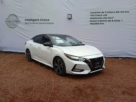 Nissan Sentra SR Bi-tono Aut usado (2021) color Blanco precio $465,000