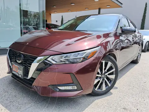 Nissan Sentra Exclusive Aut usado (2021) color Rojo financiado en mensualidades(enganche $113,088 mensualidades desde $8,648)