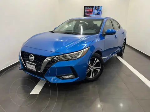 Nissan Sentra Advance usado (2020) color Azul financiado en mensualidades(enganche $59,400 mensualidades desde $5,860)