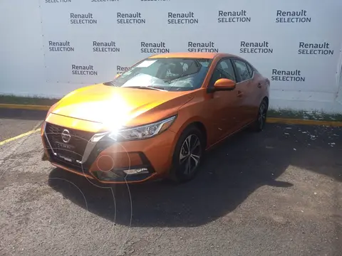 Nissan Sentra Advance usado (2021) color Naranja financiado en mensualidades(enganche $72,000 mensualidades desde $7,770)