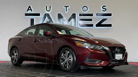 Nissan Sentra Sense Aut usado (2023) color Rojo financiado en mensualidades(enganche $63,580 mensualidades desde $6,810)