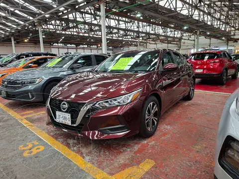 Nissan Sentra Sense usado (2023) color Rojo Merlot financiado en mensualidades(enganche $81,300 mensualidades desde $7,300)