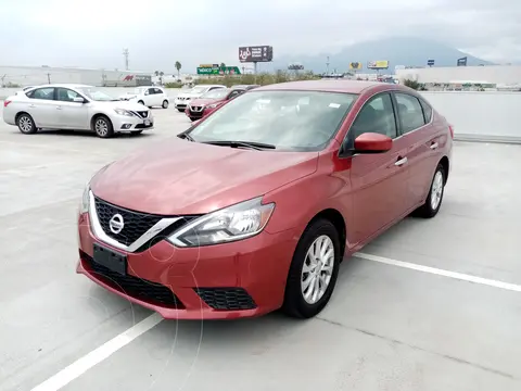 Nissan Sentra Sense usado (2019) color Rojo financiado en mensualidades(enganche $68,750 mensualidades desde $6,901)