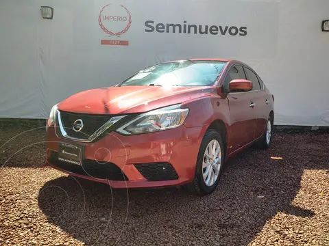Nissan Sentra Sense usado (2018) color Rojo Burdeos precio $229,000