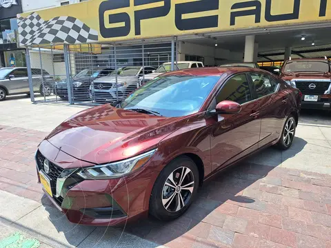 Nissan Sentra Sense Aut usado (2020) color Rojo Metalizado precio $228,000
