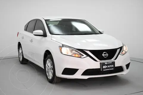Nissan Sentra Sense usado (2019) color Blanco financiado en mensualidades(enganche $66,000 mensualidades desde $3,927)