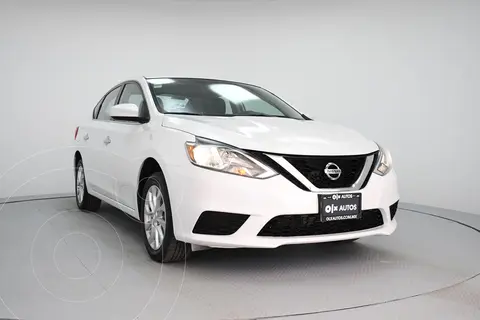 Nissan Sentra Sense Aut usado (2019) color Blanco financiado en mensualidades(enganche $69,500 mensualidades desde $4,135)